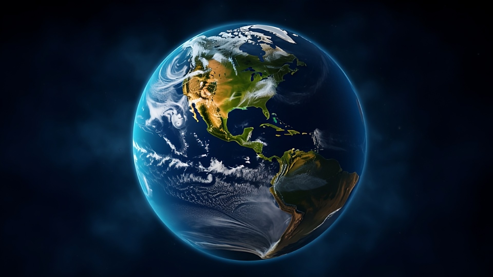 an artistic interpretation of Earth viewed from space