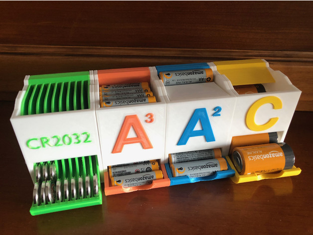 3D printed battery dispensers