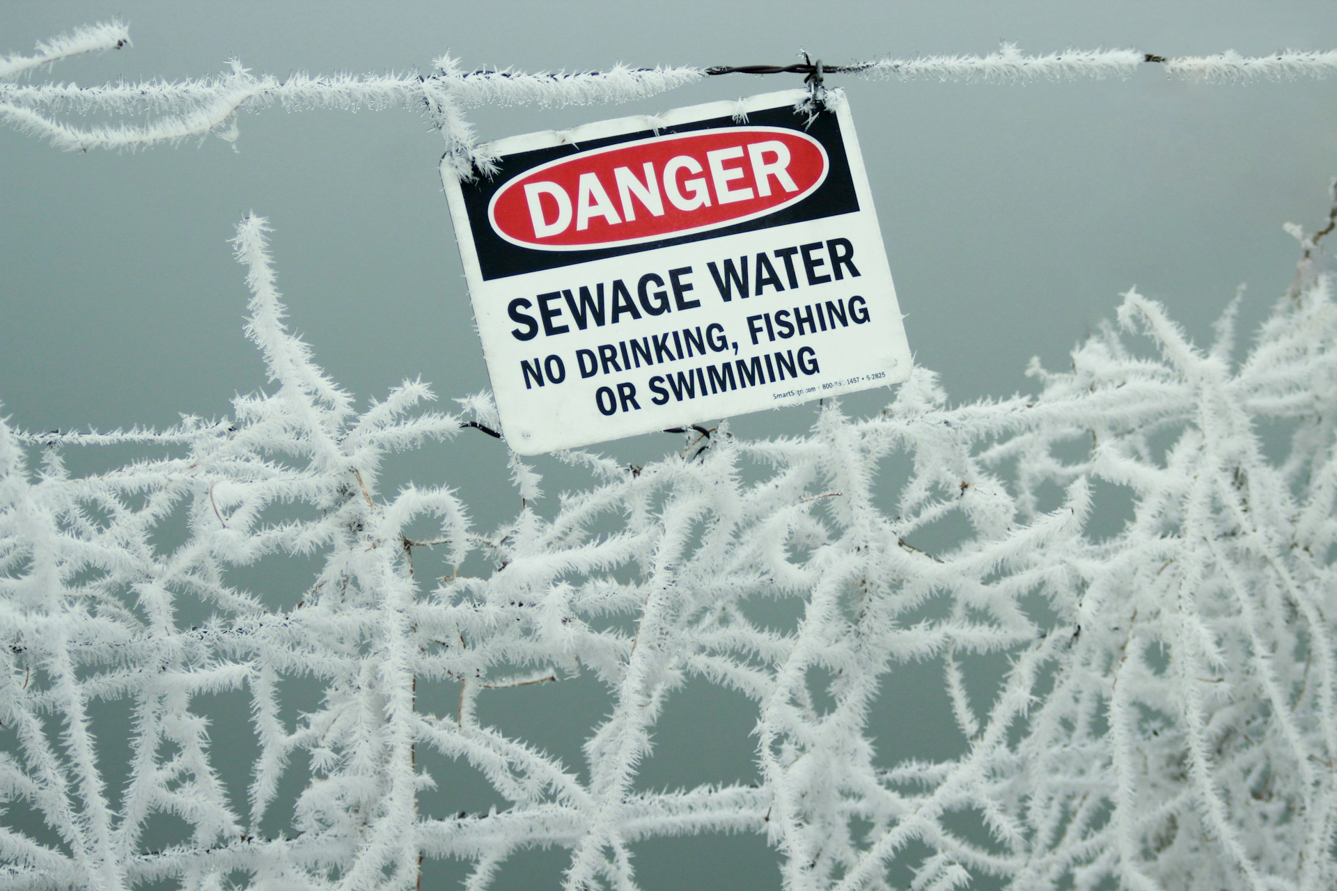 Danger Sewage Water Sign