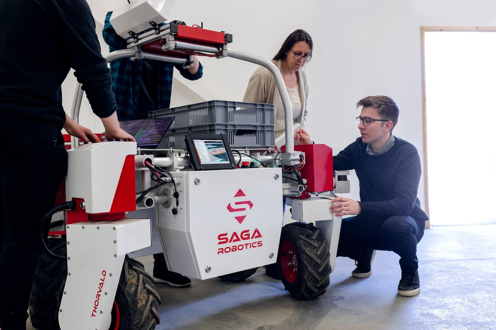 robtics engineers working on a robot Industry 5.0 will require people to work closely with robotics and robotics engineers will need to maintain these devices for the best results.