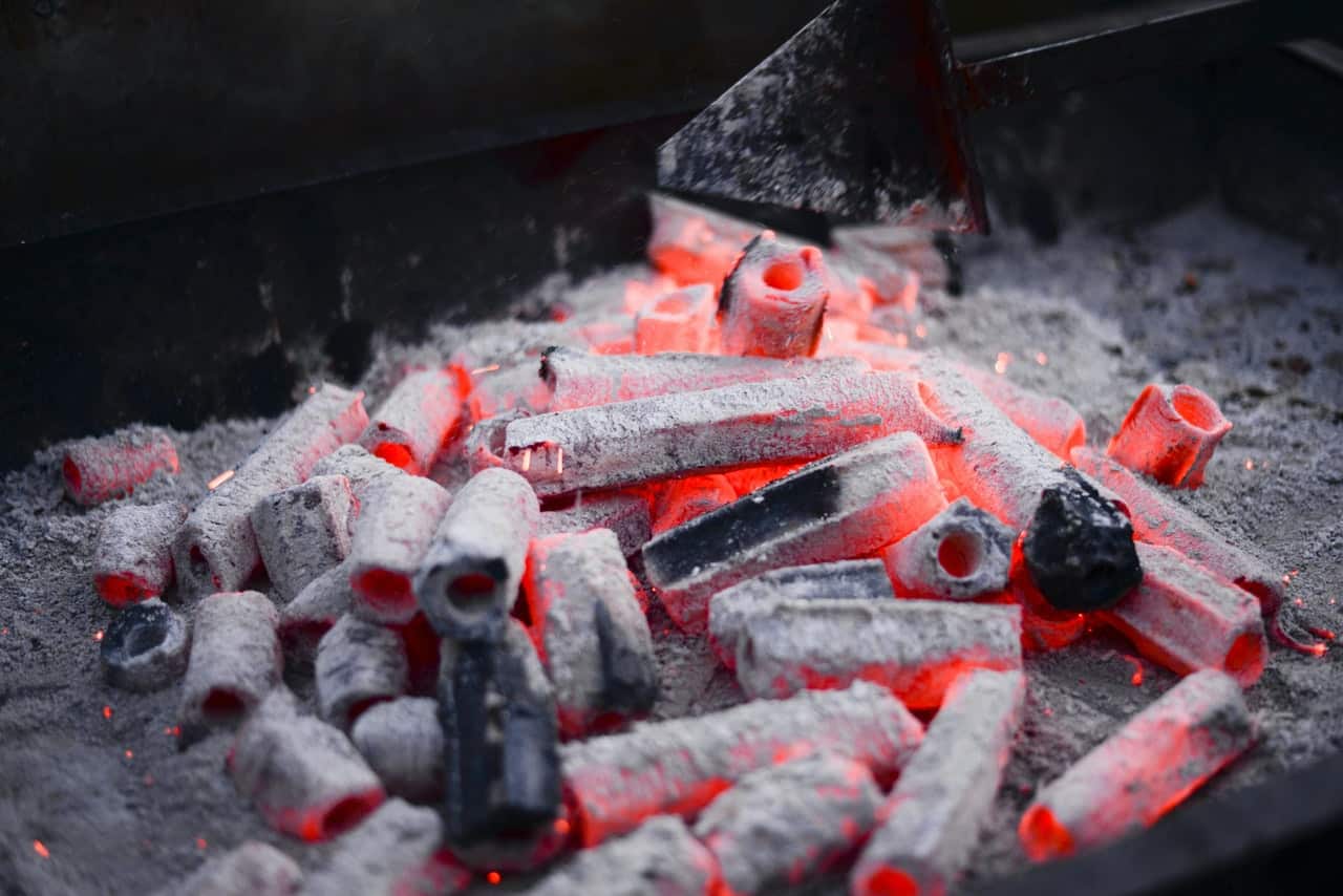 Charcoal is made of carbonaceous substances which has properties of nonmetals