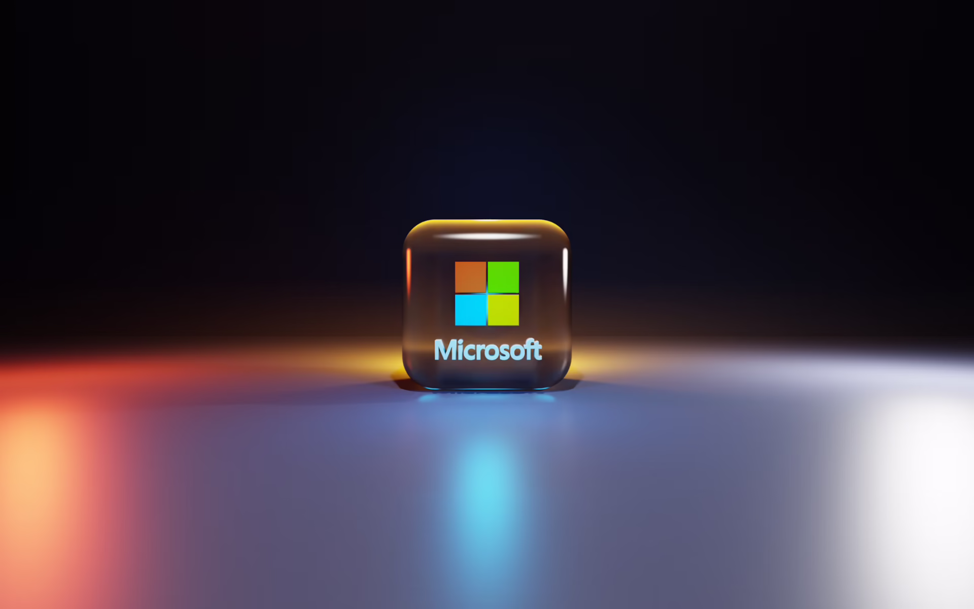3D Microsoft logo