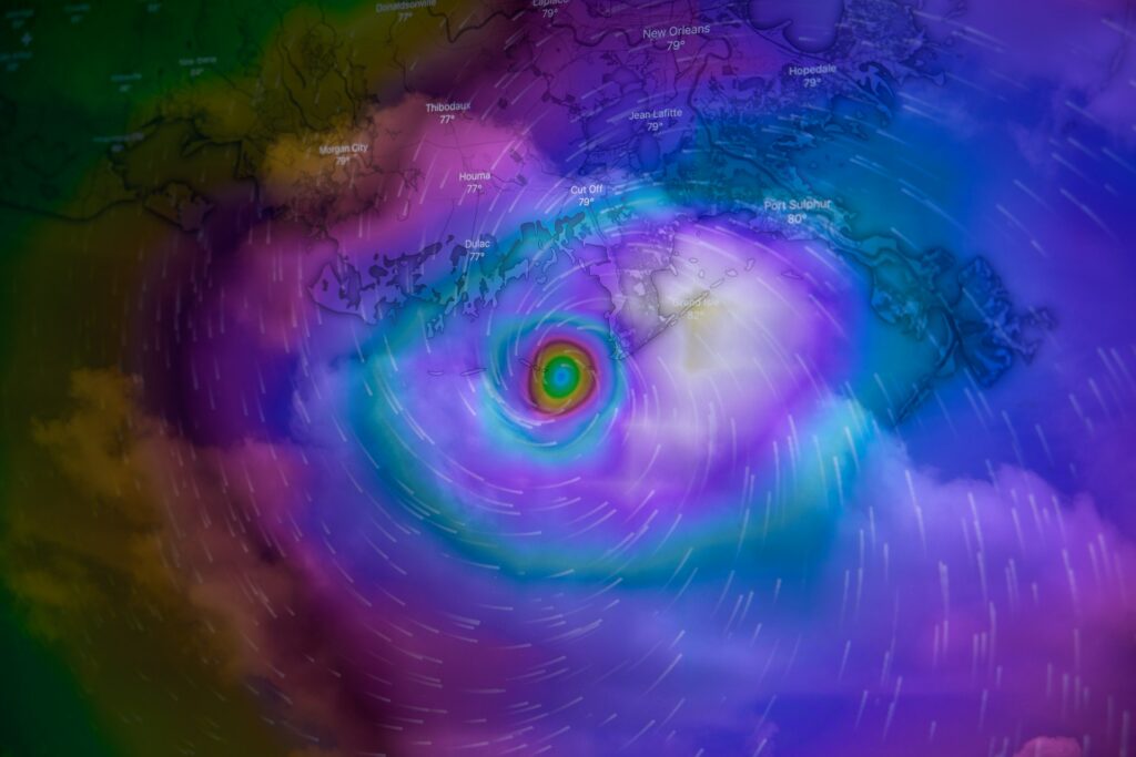 Image of a weather forecast
