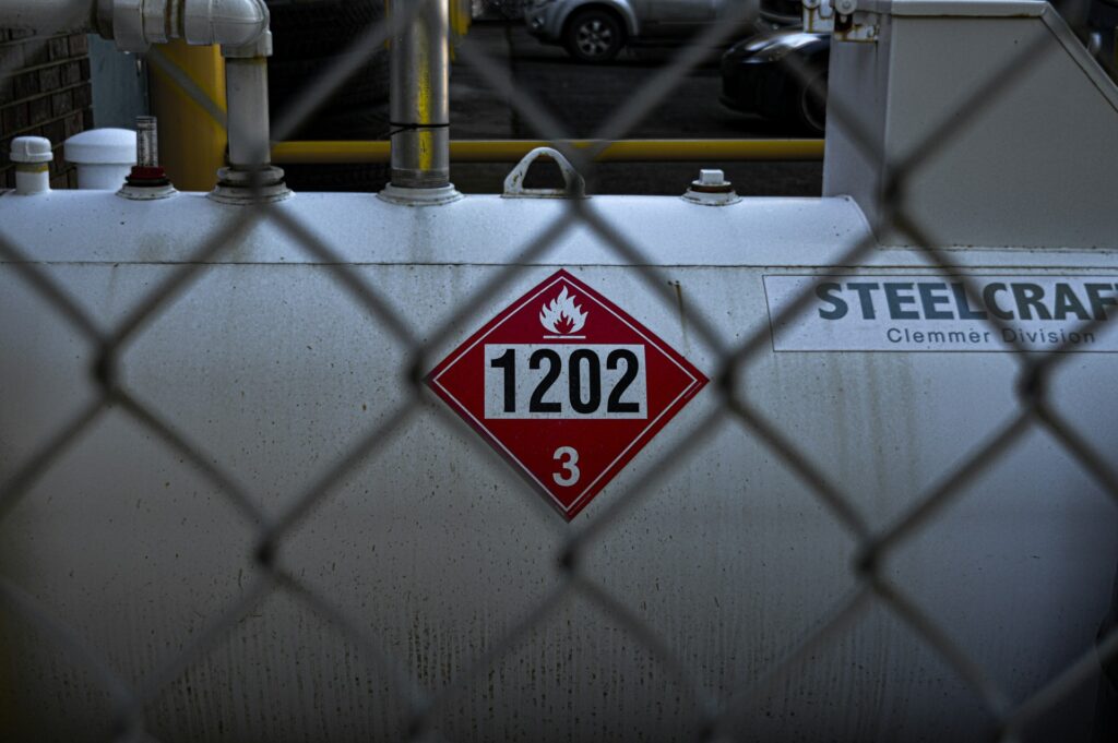 steel gas storage tank