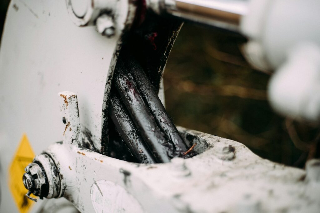 Corroded machinery wiring