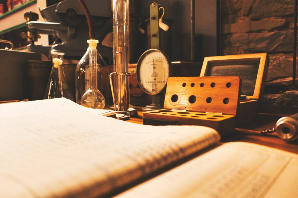 Old vintage laboratory equipment