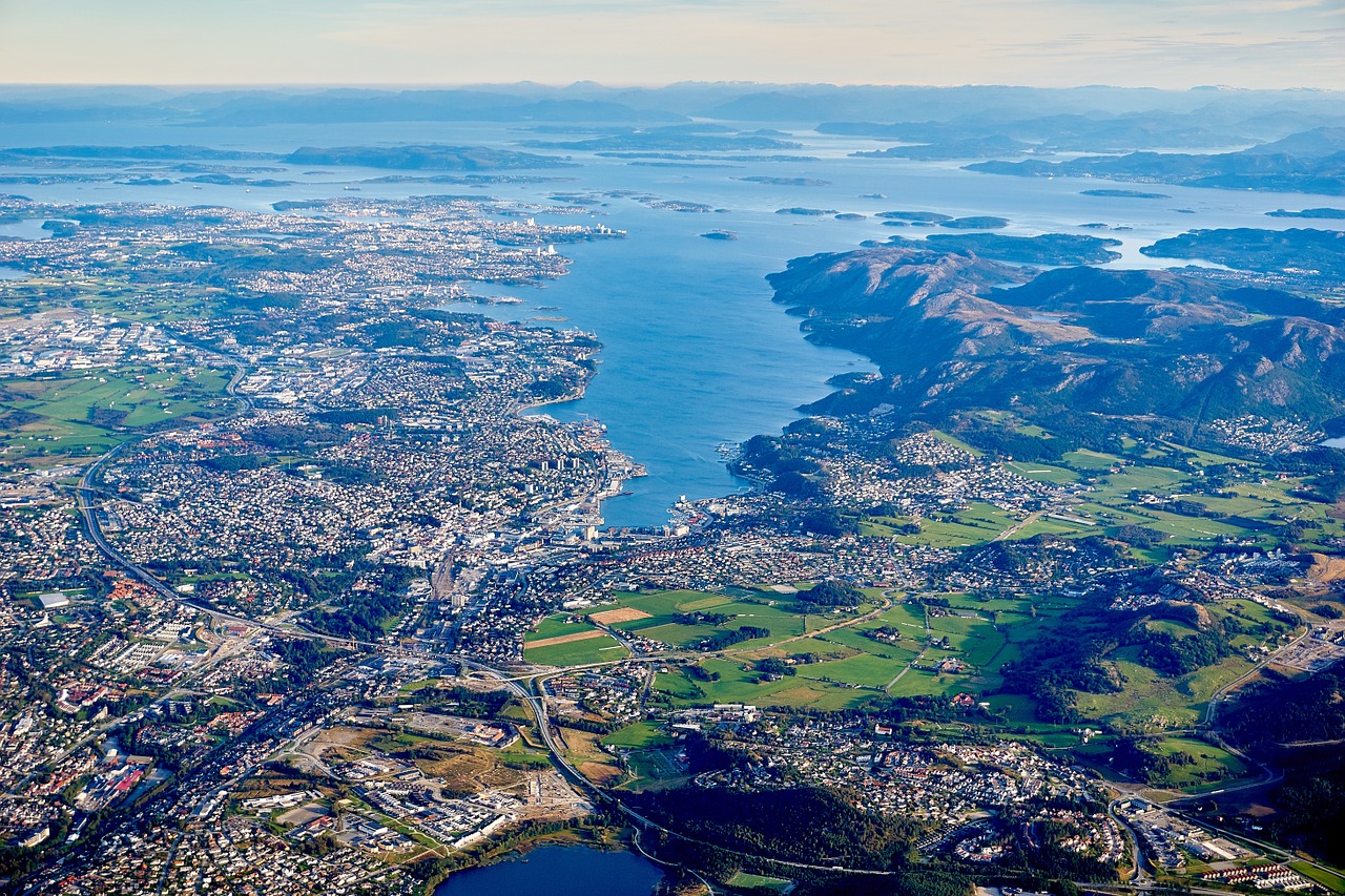 aerial shot of a town and lake needing protection from environmental issues