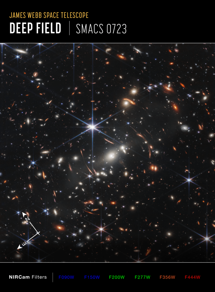 First James Web Image released is Deep Field SMACS 0723