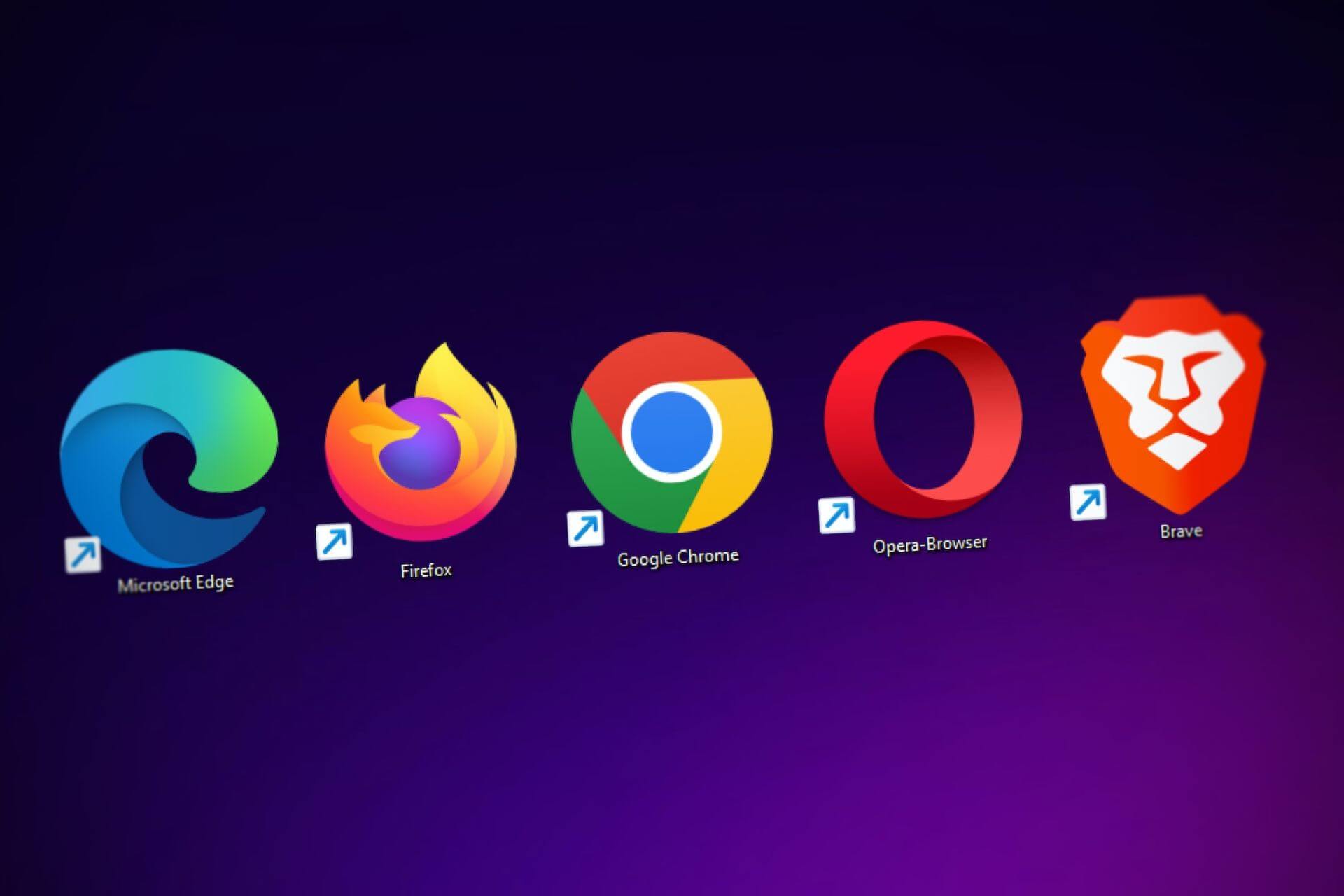 Icons for several web browsers with private browsing modes