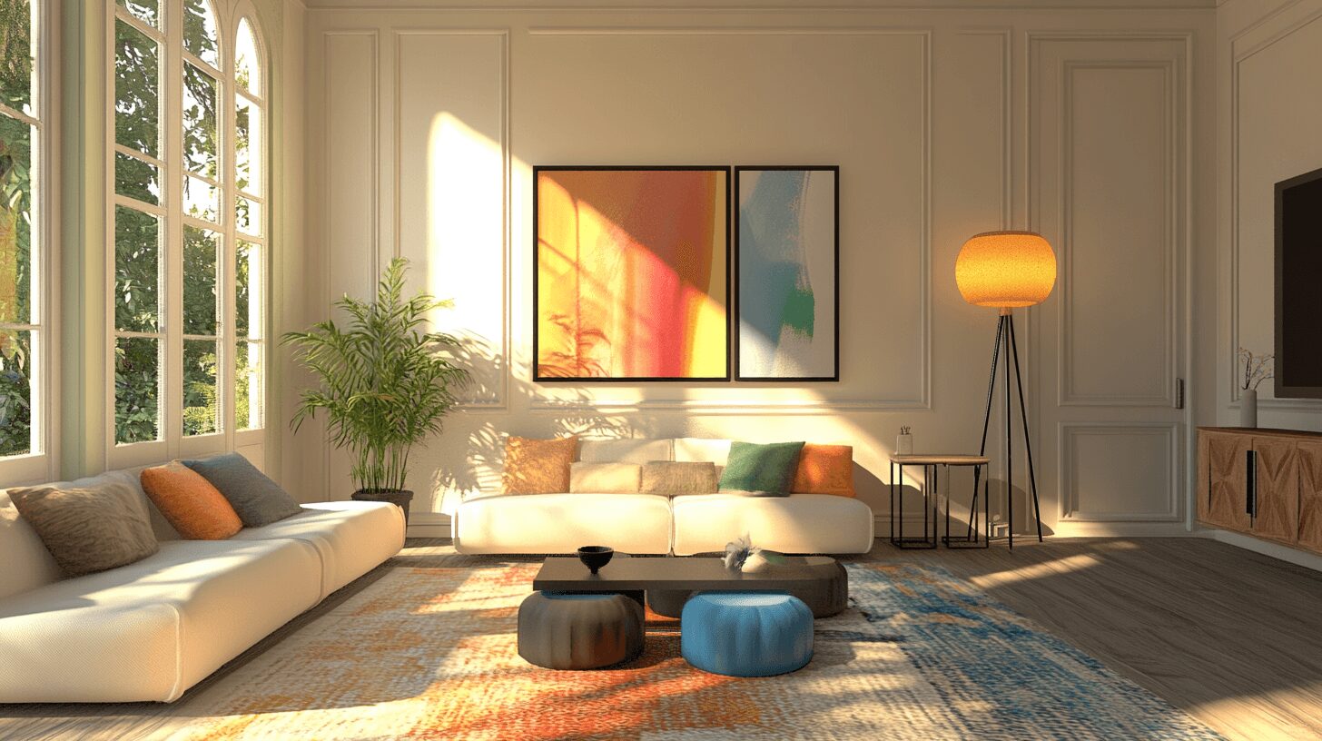 a well lit modern living room without DIY electrical work.