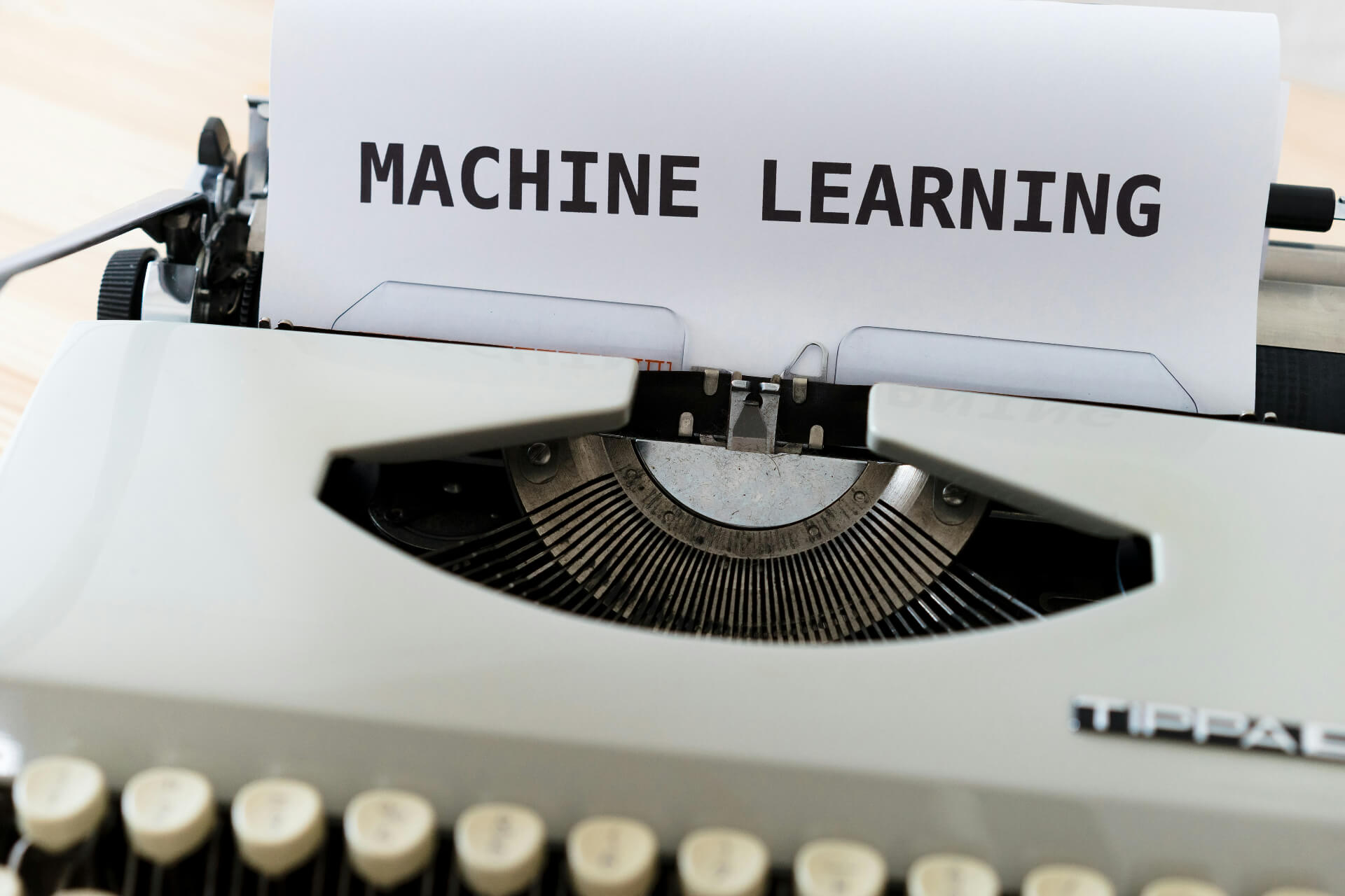 typewriter reading machine learning