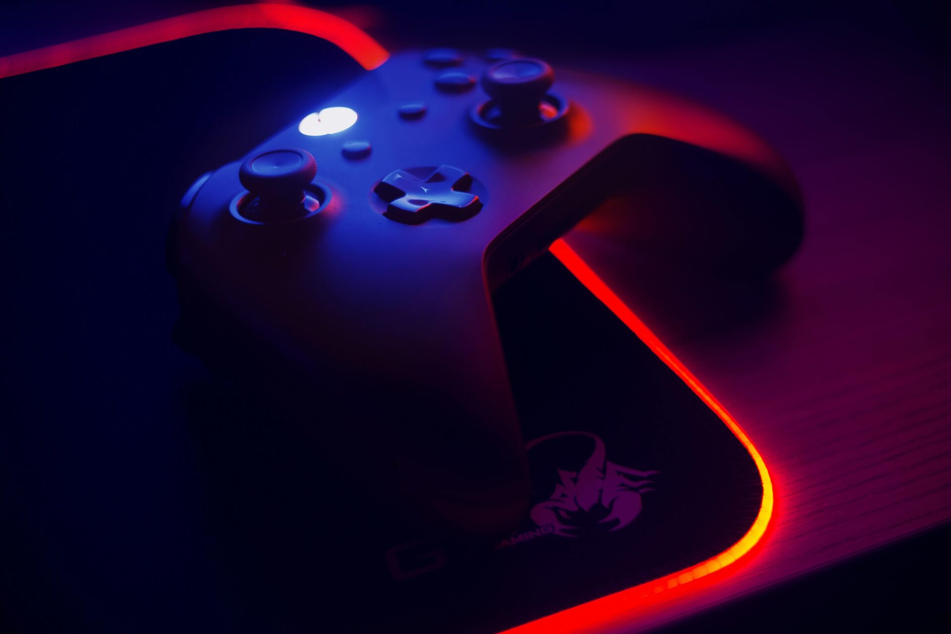 close up of video game controller
