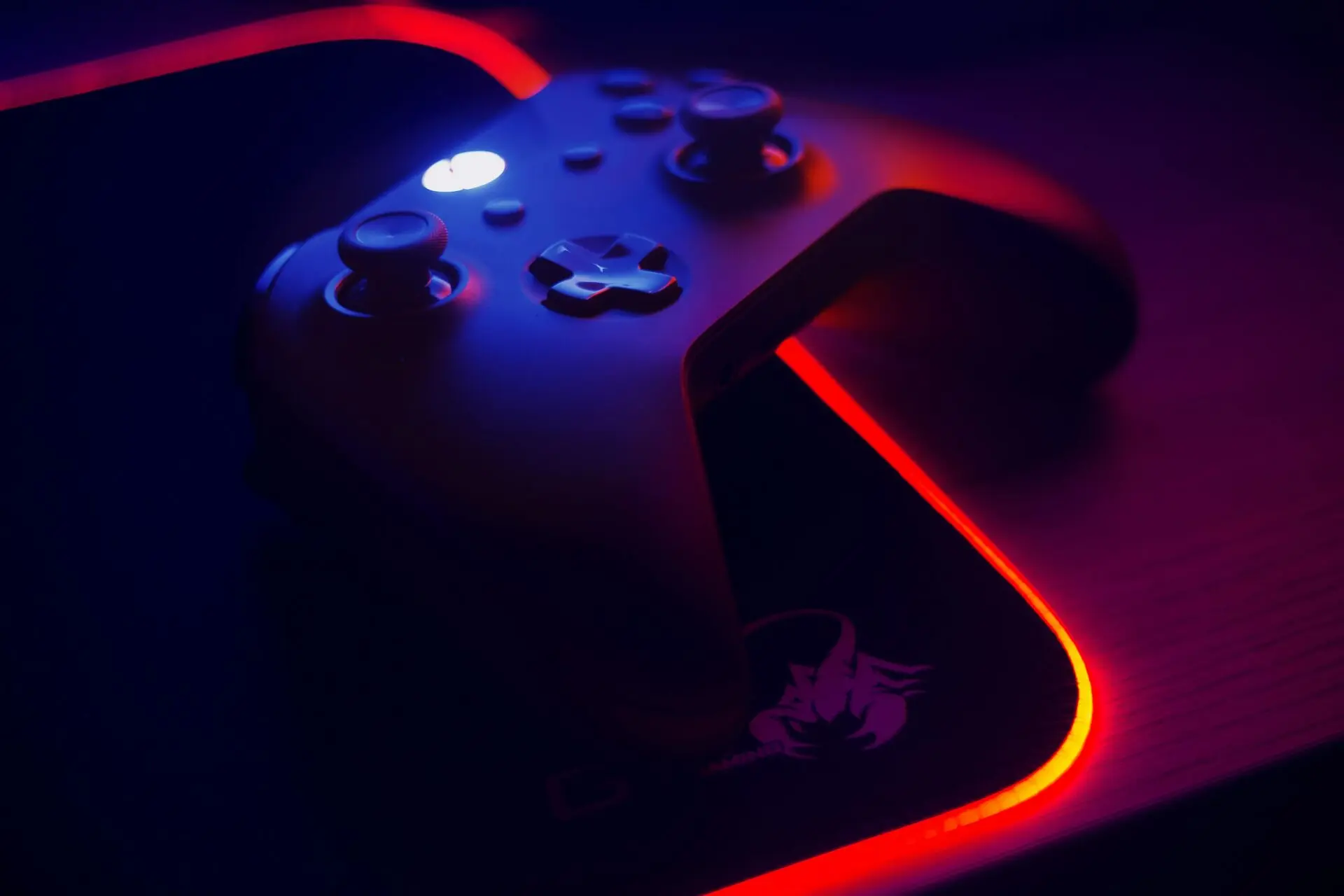 close up of video game controller