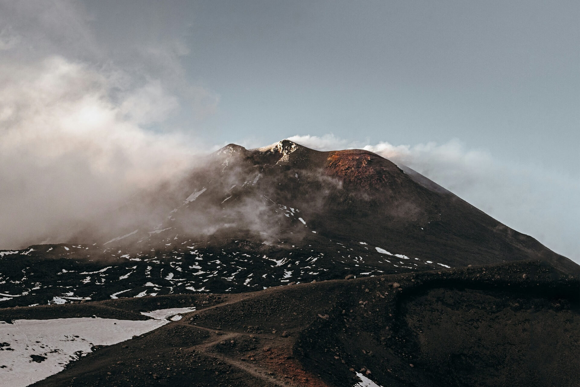 Mount Etna in Sicily, Italy — the most active volcano in Europe