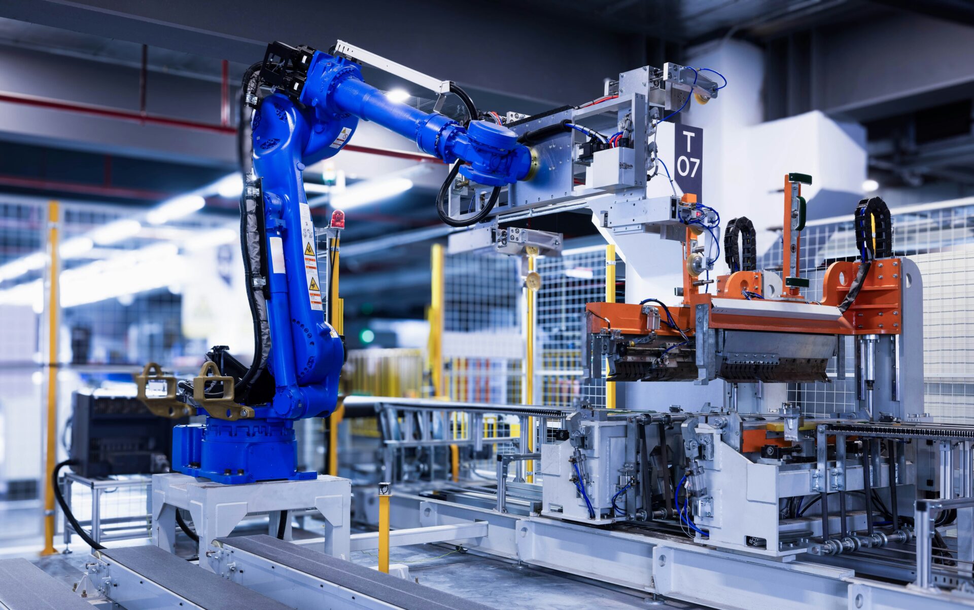 a robotic manufacturing arm