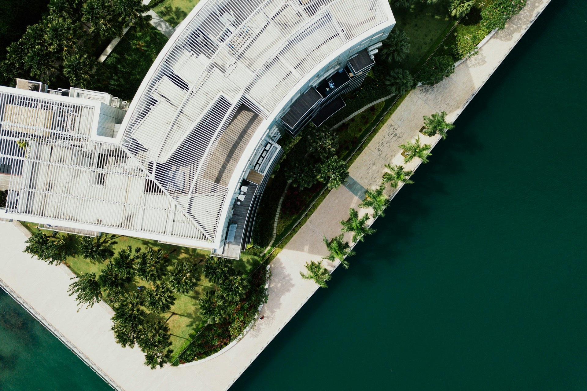 aerial photo of green building projects